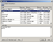 Task log window