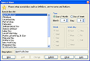 Special days window